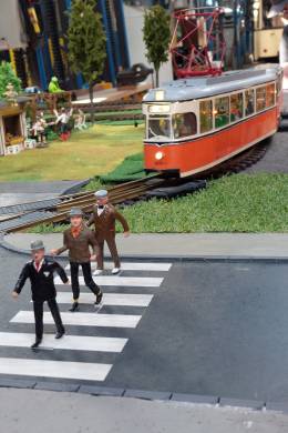 Die Olsenbande auf der Modellstraßenbahnanlage